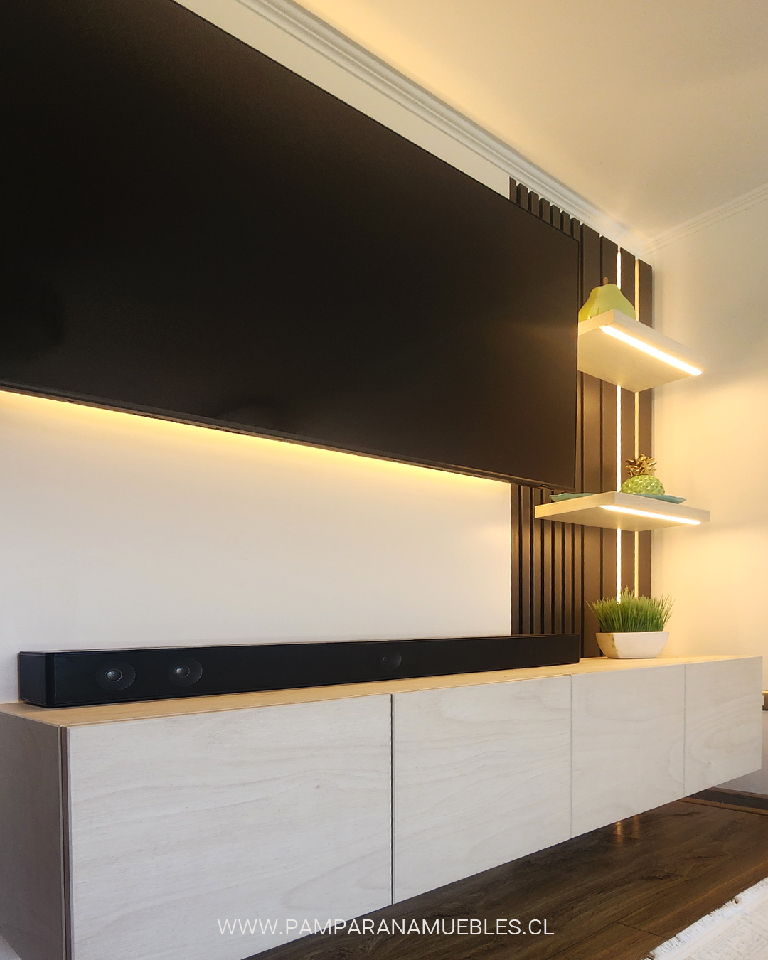 Buffet y lowboy con luz LED